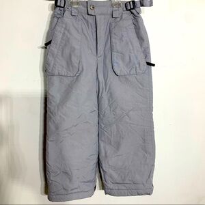 Columbia converted snowboard outerwear pants slope gray 4-5 kid winter outerwear